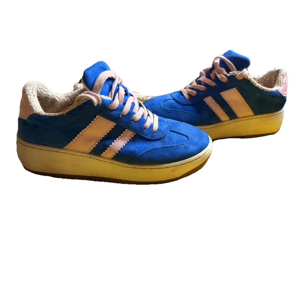 STEVE‎ MADDEN KID JFIELD PLATFORM SNEAKERS Sz 2